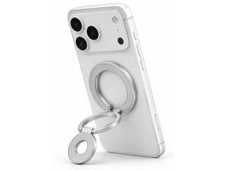 Magnetischer MagSafe Stand mit Ring Halterung - silber