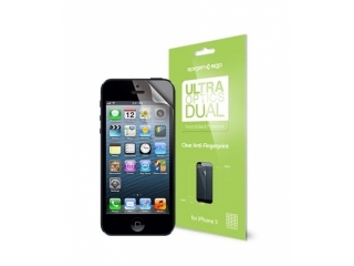 iPhone SE SGP Steinheil Anti Fingerprint Schutzfolie Vorne+Rückseite