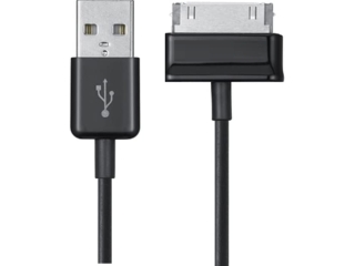 Samsung Galaxy Tab / Note 30-Pin USB Lade und Transferkabel schwarz