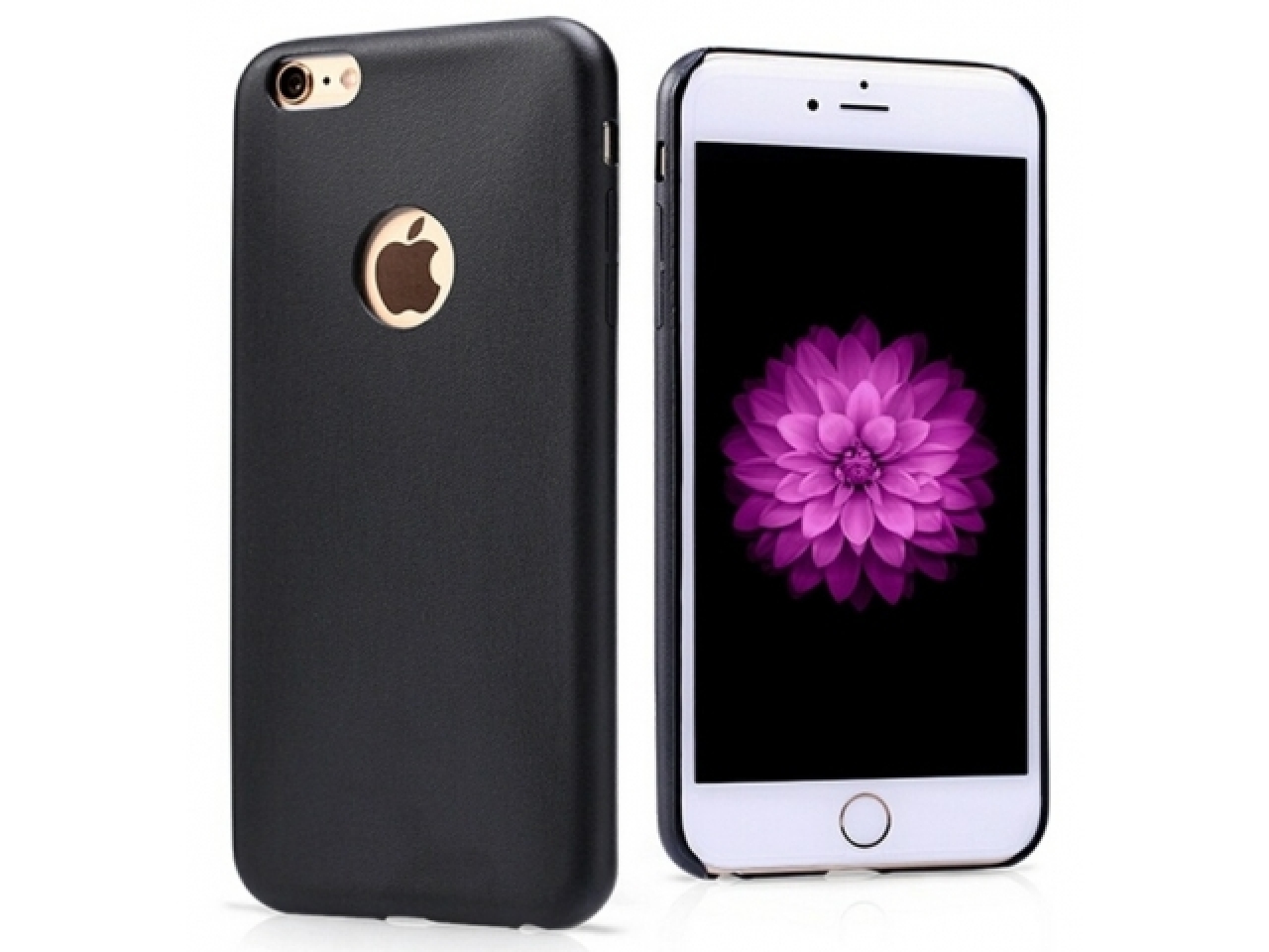 Ultra dünne Leder Hülle für iPhone 6S Plus Schwarz Slim Apple Case online bestellen