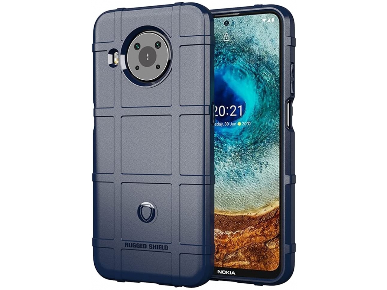 Muzz Nokia X10 / Nokia X20 Case Cover Rubberised Matte Soft Silicone TPU Flexible Back Case Cover For Nokia X10 (Nokia X20