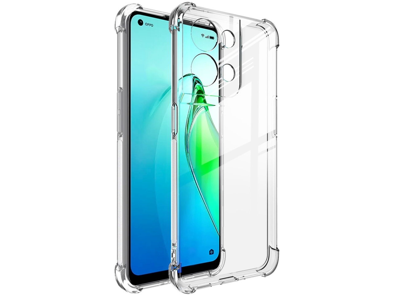 Per OPPO Reno 8 Pro 5G Custodia, Sottile Chiara IN Silicone Gel Cover Cellulare - Foto 7