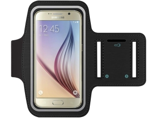Samsung Galaxy S3 S4 S5 S6 S6 Edge Sport Armband Fitness - schwarz