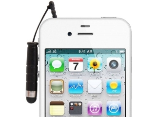 Mini Touchpen Stift mit Strap und Halterung für 3.5mm Buchse