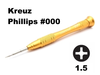 Phillips #000 Schraubenzieher Kreuzschlitz Präzisions Schraubendreher