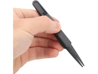 Anti-statische ESD Kunststoff Pinzette abgerundet und flach