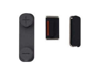 iPhone 5 Button Set Power Mute Volume Graphit schwarz