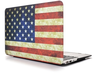 MacBook Air 13 Hard Case Hülle USA Flagge matt