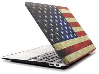 MacBook Air 13 Hard Case Hülle USA Flagge matt