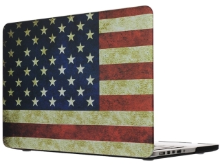 MacBook Pro 13 Retina Hard Case Hülle USA Flagge matt