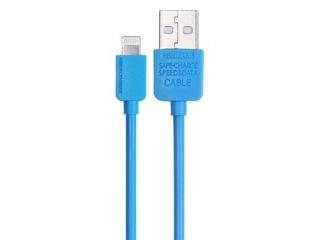 REMAX iPhone 7 / 8 Lightning High Speed Charge & Sync USB Kabel blau