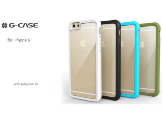 G-Case iPhone 6/6S Plus Bumper Case Hülle Schwarz Rückseite clear