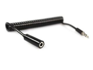 Audio Klinke Verlängerungskabel Spiral & Flexibel 3.5 mm Klinke AUX