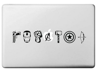 MacBook Decal Vinyl Skin Artwork Icons