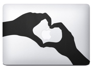 MacBook Decal Vinyl Skin Artwork Love Hands