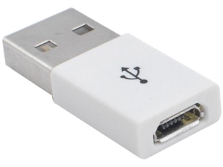 USB (Male) auf Micro USB (Female) Adapter - weiss