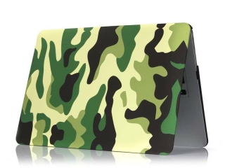 MacBook Air 13 Hard Case Hülle camouflage grün matt