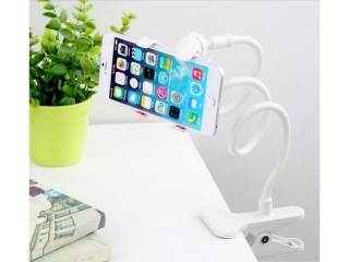Smartphone Handy Schwanenhals Gooseneck Halterung weiss