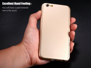 360 Grad Panzerglas Case iPhone 6/6S superdünner Rundumschutz gold