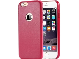 Ultra dünne Leder Hülle für iPhone 6S in Rot - Slim Apple Case