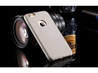 Ultra dünne Leder Hülle für iPhone 6S Plus in Beige Slim Apple Case