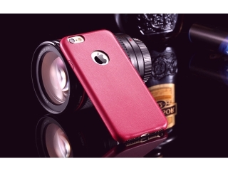 Ultra dünne Leder Hülle für iPhone 6S Plus in Purple Cherry Slim Apple
