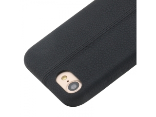 USAMS iPhone SE 2022 Leder Schutzhülle Slim Leather Case Beige