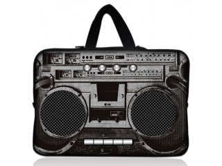 Neoprene MacBook Sleeve 13" Slim Soft Hülle Tasche - Ghetto Blaster