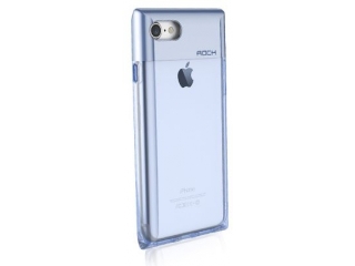 ROCK iPhone 7 Crystal Series Cover - transparent & blau