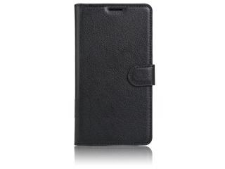 ZTE Axon 7 Mini Lederhülle Portemonnaie Karten Etui schwarz