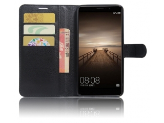 Huawei Mate 9 Lederhülle Portemonnaie Karten Etui schwarz