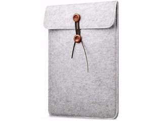Button Filzhülle für MacBook Pro 15" Retina 2016 Sleeve Pouch Bag Grau