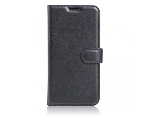 Honor 6X Lederhülle Portemonnaie Karten Etui schwarz