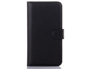 Samsung Galaxy S5 Lederhülle Portemonnaie Karten Etui schwarz