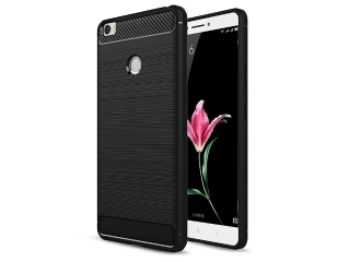 Xiaomi Mi Max Carbon Gummi Hülle TPU Case schwarz