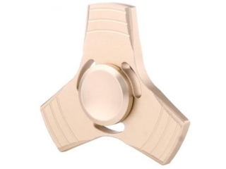Fidget Spinner 3-Wing Aluminium Anti-Stress 3-Flügel Spinner gold