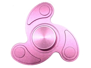 Fidget Spinner aus Aluminium Tri-Wing Spinner Yin & Yang Style rosa