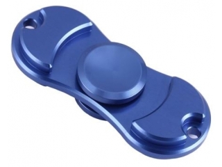 Fidget Spinner 2-Flügel Duo-Spinner 2-Wing Aluminium Relax Toy blau