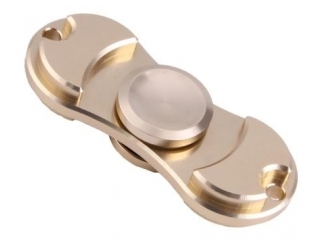 Fidget Spinner 2-Flügel Duo-Spinner 2-Wing Aluminium Relax Toy gold