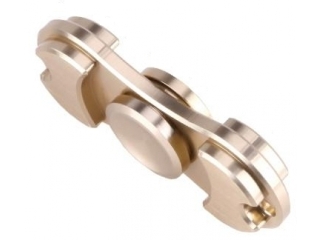 Fidget Spinner 2-Flügel Duo-Spinner 2-Wing Aluminium Relax Toy gold