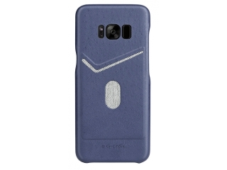 G-Case Jazz Series Samsung Galaxy S8+ schlankes Leder Case - blau