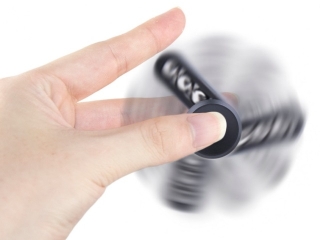 Fidget Spinner mit Stahlperlen - Tri-Spinner zum Relaxen in rot