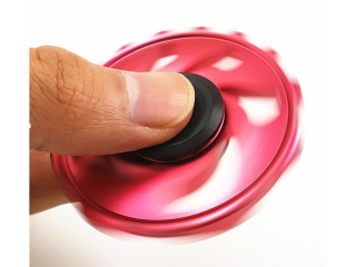 Cyclone Storm Premium Fidget Spinner aus Aluminium - rot