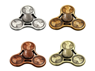 Fidget Spinner Coins One Cent Dollar Münze Hand Spinner in kupfer