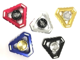 Fidget Spinner Alien Sky Aluminium mit Night Light - silber