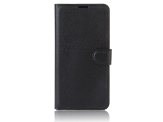 Sony Xperia XZ Premium Lederhülle Portemonnaie Karten Etui schwarz