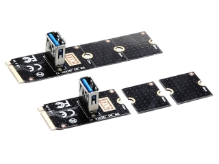 M.2 PCI Express zu PCI-E Express (USB 3.0) Riser Card für M.2 Slots