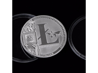 Litecoin Münze Silber - versilberte 25 Litecoin Symbol ...