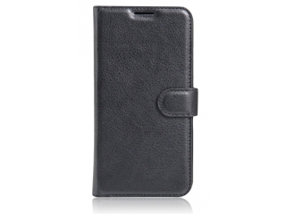 Sony Xperia XZ1 Lederhülle Portemonnaie Karten Etui schwarz