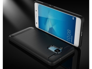 Honor 5C Carbon Gummi Hülle TPU Case schwarz